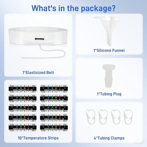 حزام بول مطور مع حقيبة عينات مخفية بوزن 2-4 أونصة، يتضمن 10 شرائط لدرجة الحرارة وقمع واحد، ونظام تخزين قابل لإعادة الاستخدام للمستشفيات والطوارئ والسفر in Kuwait