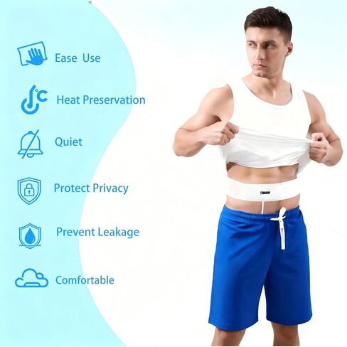 Urine Test Complete Kit with Refillable 2–4 oz Bag, Adjustable Hidden Belt, 10 Temperature Strips & Silicone Funnel, Discreet Reusable Urine Storage System for Lab Testing and Home Practice in Kuwait