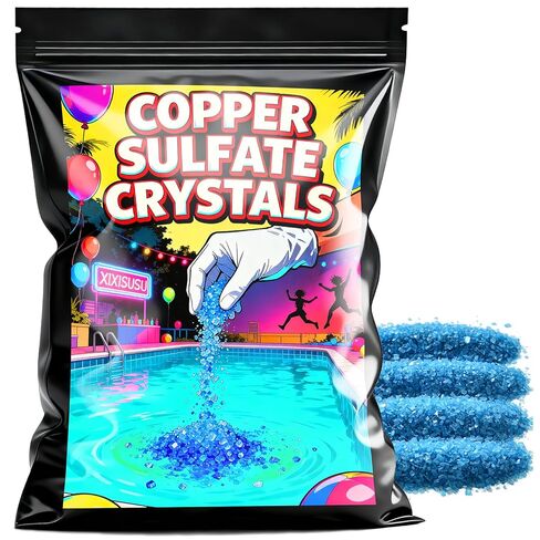 Copper Sulfate Crystals, 99.9% Pure 4 oz Copper Sulfate Powder, Cupric Sulfate, Pentahydrate Crystals, Reagent, Blue Vitriol for Roofs, Pools, Sidewalks in Kuwait