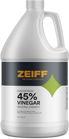 45% Pure Concentrated Vinegar - Technical Grade Acetic Acid Solution for Home and Outdoor Use - Cleaning Vinegar for Home & Laundry - 2 Gallon in Kuwait