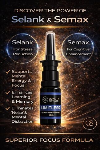 Limitless Selank/Semax Blend Nasal Spray 280mcg per Spray Research Use only in Saudi Arabia