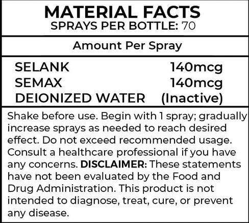 Limitless Selank/Semax Blend Nasal Spray 280mcg per Spray Research Use only in Saudi Arabia