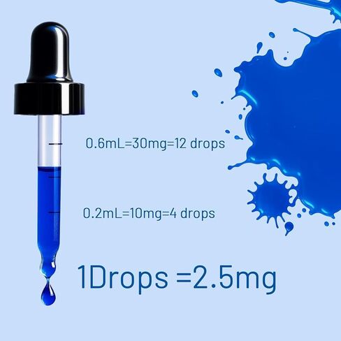 Methylene Blue Pharmaceutical Grade, 5% USP Grade Methylene Blue Drops for Humans, Third Party Tested - 120mL in Kuwait