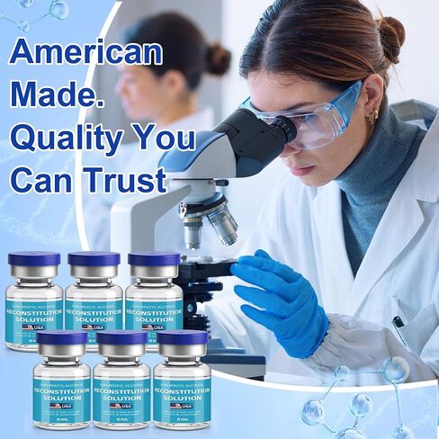 6 عبوات 5 مل |محلول في قوارير زجاجية فاخرة، نظيف للغاية | استخدام البحوث فقط in Kuwait