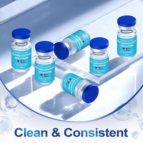 6 عبوات 5 مل |محلول في قوارير زجاجية فاخرة، نظيف للغاية | استخدام البحوث فقط in Kuwait
