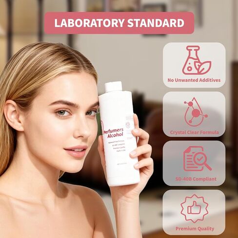 Perfumers Alcohol,Premium SD 40B Compliant Perfume Base, High Purity Denatured Ethanol for DIY, Professional & Luxury Fragrance Making(16oz) in Saudi Arabia