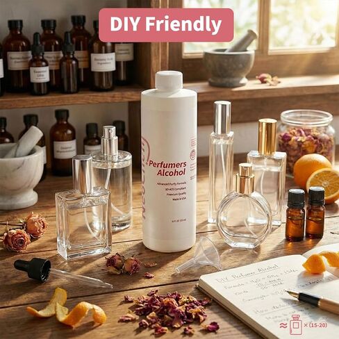 Perfumers Alcohol,Premium SD 40B Compliant Perfume Base, High Purity Denatured Ethanol for DIY, Professional & Luxury Fragrance Making(16oz) in Saudi Arabia