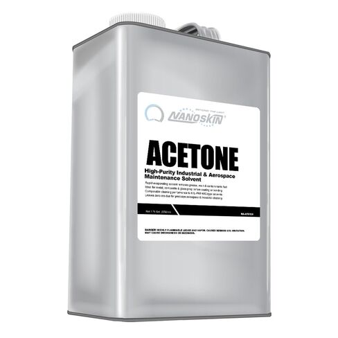 Nanoskin Acetone 1 Gallon – Industrial & Aerospace Grade Solvent Cleaner, Fast-Evaporating Degreaser for Metal, Glass & Composite Surface Prep, Residue-Free Formula for Paint & Adhesive Removal in Saudi Arabia