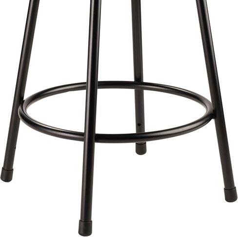 مقعد Pemberly Row مقاس 24 بوصة من المعدن والخشب الحديث عالي التحمل، لمسة نهائية سوداء، مقعد ماسونيت بإطار فولاذي، قاعدة 15 بوصة × 15 بوصة، تصميم متين لغرف الفن، أو مختبرات العلوم، أو الاقتصاد المنزلي، أو الفصول الدراسية في المتجر in Kuwait