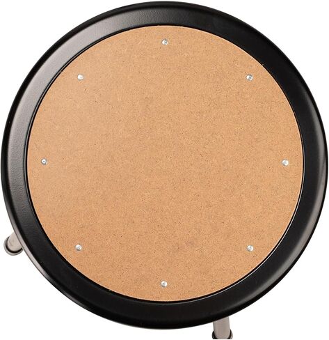 مقعد Pemberly Row مقاس 24 بوصة من المعدن والخشب الحديث عالي التحمل، لمسة نهائية سوداء، مقعد ماسونيت بإطار فولاذي، قاعدة 15 بوصة × 15 بوصة، تصميم متين لغرف الفن، أو مختبرات العلوم، أو الاقتصاد المنزلي، أو الفصول الدراسية في المتجر in Kuwait