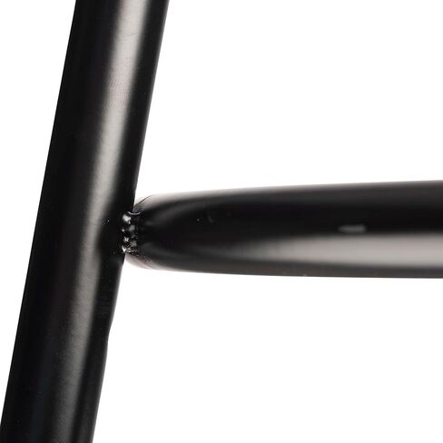 مقعد Pemberly Row مقاس 24 بوصة من المعدن والخشب الحديث عالي التحمل، لمسة نهائية سوداء، مقعد ماسونيت بإطار فولاذي، قاعدة 15 بوصة × 15 بوصة، تصميم متين لغرف الفن، أو مختبرات العلوم، أو الاقتصاد المنزلي، أو الفصول الدراسية في المتجر in Kuwait