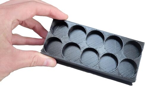 Znet3D Eye Drop Bottles Organizer & Storage – 10-Slot Holder (Black) in Saudi Arabia
