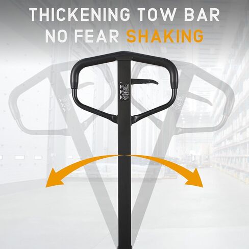 APOLLOLIFT Pallet Jack، سعة 5500 رطل لشاحنة البليت، شاحنات البليت اليدوية القياسية، شاحنات البليت 48 بوصة Lx27 W حجم الشوكة للمستودع، المصنع in Kuwait