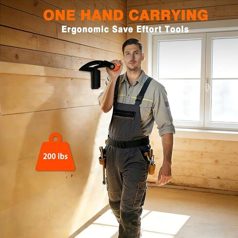حامل لوحة يد واحدة، 2 حزمة أداة رفع المشبك 200 رطل مع نطاق قبضة 0-1 بوصة، مقابض غير قابلة للانزلاق للجدران الجافة، الخشب الرقائقي، MDF، سلع ألواح OSB in Kuwait