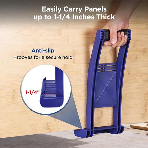 WORKPRO Drywall Carrier, 2 Pack Plywood Carrier Tool with 176 lbs Load Capacity, Heavy Duty Lift and Carry Panel Mover Tool, Easy to Carry Drywall, Plywood, Glass Boards, Plasterboard in Saudi Arabia