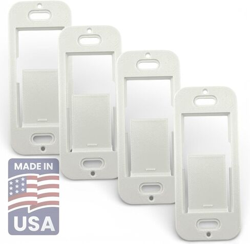 حامل لوحة حائط لجهاز التحكم عن بعد Lutron Caseta Pico (4 عبوات) | حامل تثبيت على الحائط لجهاز التحكم عن بعد Lutron Pico Smart | تركيب سلس وغير متذبذب | دعامة حائط متينة منخفضة المستوى in Kuwait