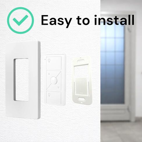 حامل لوحة حائط لجهاز التحكم عن بعد Lutron Caseta Pico (4 عبوات) | حامل تثبيت على الحائط لجهاز التحكم عن بعد Lutron Pico Smart | تركيب سلس وغير متذبذب | دعامة حائط متينة منخفضة المستوى in Kuwait