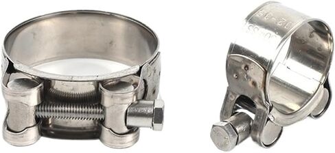 304 Stainless Steel Strengthens The Clamp Hose Clamp Circular Air Water Ppe Fuel Hose Clips Of Water Pipe Fasteners Clamps(122mm-130mm(1pcs)) in Saudi Arabia