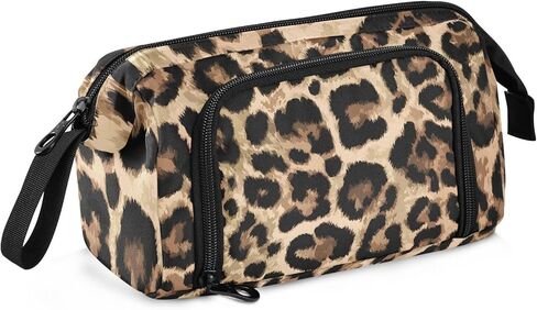 Bolaz Big Capacity Pencil Pen Case Pouch Bag School College Office Organizer for Teens Girls Adults Student-Brow-black Leopard Print in Kuwait