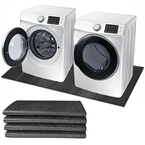 Washing Machine Anti-Vibration Mat ,63 x 29.5 '' Large Anti Vibration Mat，Foldable Anti Vibration Pads for Washing Machine Dryer，Shock Absorbing Mat for Floor Protection, Non-Slip Waterproof in Kuwait