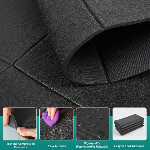 Washing Machine Anti-Vibration Mat ,63 x 29.5 '' Large Anti Vibration Mat，Foldable Anti Vibration Pads for Washing Machine Dryer，Shock Absorbing Mat for Floor Protection, Non-Slip Waterproof in Kuwait