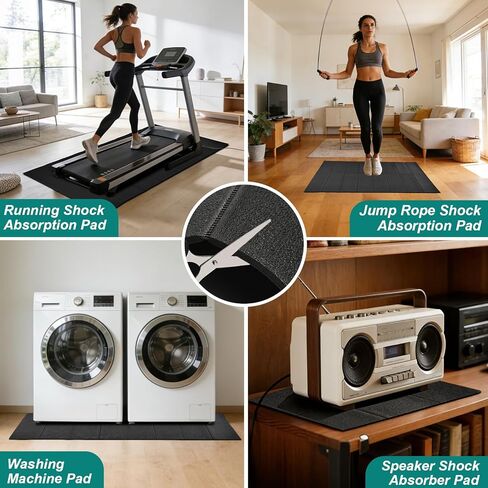 Washing Machine Anti-Vibration Mat ,63 x 29.5 '' Large Anti Vibration Mat，Foldable Anti Vibration Pads for Washing Machine Dryer，Shock Absorbing Mat for Floor Protection, Non-Slip Waterproof in Kuwait