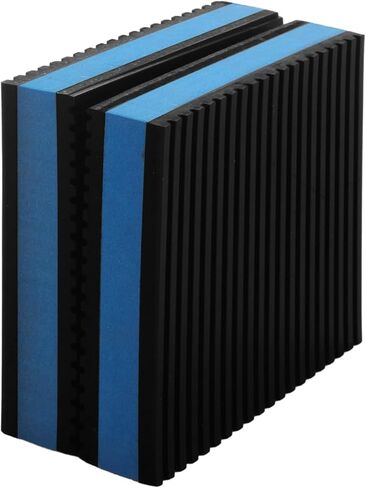 Acrux7 6 Pack Anti Vibration Pads, 4" x 4" x 7/8" Heavy Duty Ribbed Rubber Anti Vibration Isolation Pads with EVA Center Layer for Air Compressor, Air Conditioner Unit, HVAC, Treadmill in Saudi Arabia