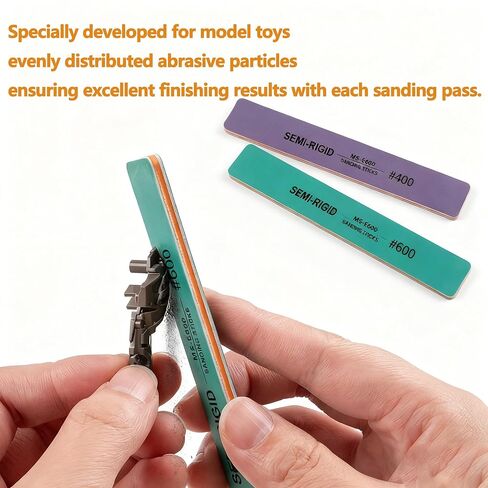 6 قطع من أعواد الصنفرة من IRISFLY، مجموعة متنوعة من أعواد التلميع، أدوات صنع هوايات النماذج، أدوات صنفرة معدنية وبلاستيكية لإصلاح جاندام، نموذج الحرف اليدوية للمبتدئين (400،600،800،1000،1200،1500 حبيبة) in Kuwait