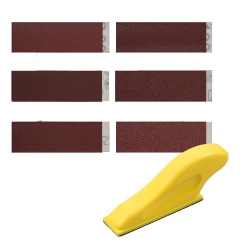 Micro Sander Kit with 120 Pcs Mini Sander Paper, 3.5" x 1" Detail Refills 80 120 180 240 400 600 Grit in Saudi Arabia