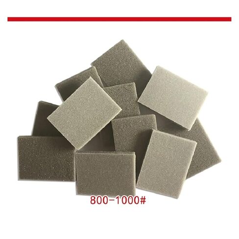 20 قطعة من الإسفنج الناعم الإسفنجي كتلة الصنفرة الرطبة والجافة ورق الصنفرة 300-1500 حصى ورق الرمل الكاشط لتلميع نموذج البلاستيك من الألياف الزجاجية in Kuwait