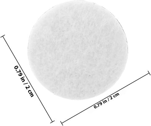 500pcs White 20mm Adhesive Felt Circles Decorative Clothing Stickers DIY Fabric Pads for Crafting and Headdress Supplies in Saudi Arabia