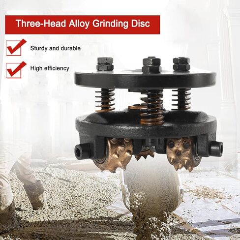 5" Coating Removal Stone Texturing Bush Hammer, Concrete Patch Repair Prepare Bushing Tool Plate for Angle Grinder, Stone Concrete Roughness Pulverization Bushing Hammer(5/8-11" Thread) in Kuwait