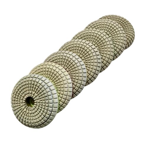 4" Convex Polishing Pads for Natural and Engineered Stone, Wet Only, #200 Grit in Saudi Arabia