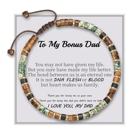 To My Son Bracelet from Dad Mom, Gifts for Son from Dad Mom Tiger Eye Beaded Bracelets for Men Handmade Jasper Stone Bracelets Birthday Graduation Christmas Stocking Stuffers Jewelry in Kuwait