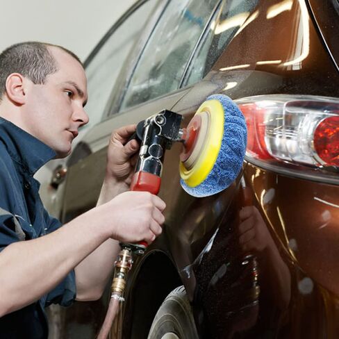 Multi-Material Buffing Waxing Bonnet Set - Microfiber Wool Non-Woven Pads Covers for Car Polishing and Buffering in Kuwait