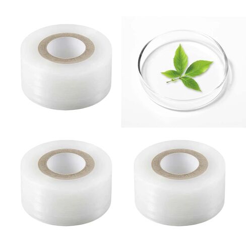 3 لفات من فيلم طبق بيتري الشفاف، 984 قدم × 1.2 بوصة، فيلم ختم مختبر مقاوم للرطوبة لجميع الأغراض، أفلام بولي بلاستيكية قابلة للتمدد، غلاف ذاتي الختم لطبق بيتري وتطعيم حضانة النباتات in Kuwait