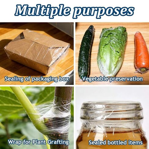 3 لفات من فيلم طبق بيتري الشفاف، 984 قدم × 1.2 بوصة، فيلم ختم مختبر مقاوم للرطوبة لجميع الأغراض، أفلام بولي بلاستيكية قابلة للتمدد، غلاف ذاتي الختم لطبق بيتري وتطعيم حضانة النباتات in Kuwait