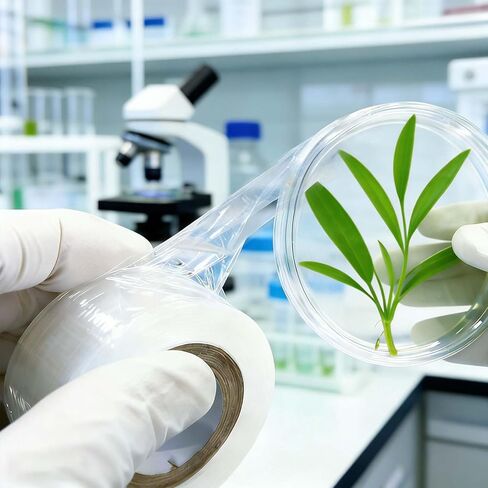 3 لفات من فيلم طبق بيتري الشفاف، 984 قدم × 1.2 بوصة، فيلم ختم مختبر مقاوم للرطوبة لجميع الأغراض، أفلام بولي بلاستيكية قابلة للتمدد، غلاف ذاتي الختم لطبق بيتري وتطعيم حضانة النباتات in Kuwait