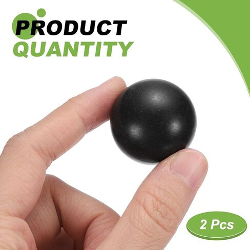 uxcell 10pcs PP Plastic Bearing Balls, 3/4"(19.05mm) Solid Plastic Balls G2 Precision Polypropylene Mini Ball, Black in Kuwait