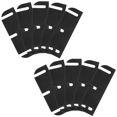 Hecila 10PCS Door Hinge Shims for Door Hinge Repair Rounded Black Doors Hinges Matte 3.5 Inch Hinges Spacers Filling Gaps in Interior Doors Flat Iron Bifold Residential Interior Exterior Closets in Saudi Arabia