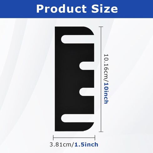 حشوات مفصلات الباب، 12 قطعة 4 بوصة حشوات مفصلات باب الأجهزة لمجموعة الإصلاح - سمك 0.047 بوصة (اللون: أسود) in Kuwait
