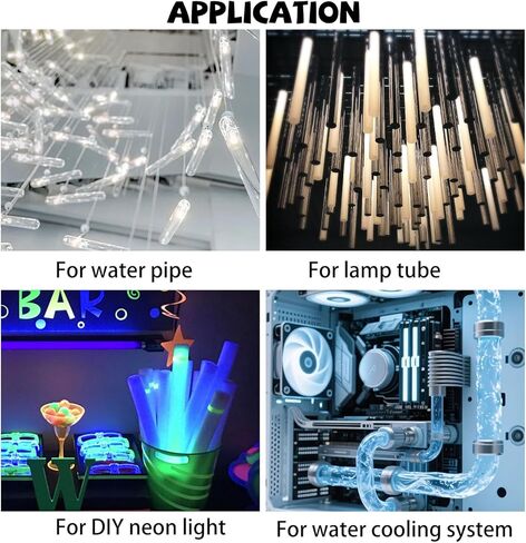 LANIAKEA 6PCS Clear Polycarbonate Tube, 2" (50mm) Diameter Round DIY Plastic Tubing, 12"(305mm) Length Rigid Storage Tube,5/64" (2mm) Wall in Saudi Arabia