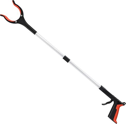 Grabber Reacher Tool, 32" Grabbers for Elderly, Lightweight Extra Long Handy Trash Claw Grabber, Mobility Aid Reaching Assist Tool for Trash Pick Up, Nabber, Litter Picker, Arm Extension (Orange1) in Kuwait