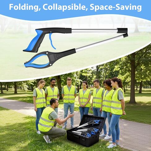 8 Pack 32 Inch Grabber Reacher Tool, Heavy Duty Lightweight Trash Picker Upper Grabber for Elderly Assist, Easy-Grip Non-Slip Handle, Multi-Use Home Outdoor Community Cleanup Mobility Aid Tool in Kuwait