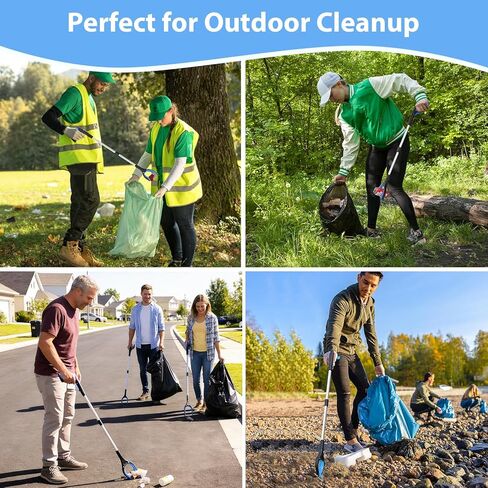 8 Pack 32 Inch Grabber Reacher Tool, Heavy Duty Lightweight Trash Picker Upper Grabber for Elderly Assist, Easy-Grip Non-Slip Handle, Multi-Use Home Outdoor Community Cleanup Mobility Aid Tool in Kuwait