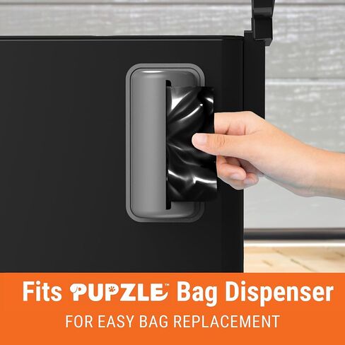 بطانات صناديق فضلات الكلاب من بابزل، أكياس قمامة سعة 3.2 جالون يمكن إعادة تعبئتها بأربطة لعلبة قمامة فضلات الكلاب من بابزل، شديدة التحمل، أكياس بديلة مانعة للتسرب، برائحة اللافندر، 30 قطعة in Kuwait