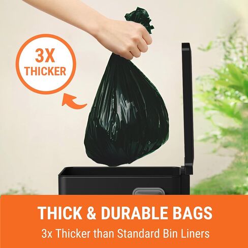 بطانات صناديق فضلات الكلاب من بابزل، أكياس قمامة سعة 3.2 جالون يمكن إعادة تعبئتها بأربطة لعلبة قمامة فضلات الكلاب من بابزل، شديدة التحمل، أكياس بديلة مانعة للتسرب، برائحة اللافندر، 30 قطعة in Kuwait