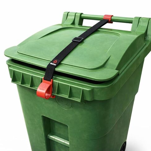 Trash Can Lock for Animals Raccoon Proof Garbage Can Lock, Keeps Raccoons & Animals Out of Trash Bins, Heavy Duty Outdoor Lid Lock System in Saudi Arabia