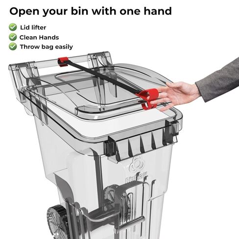 Trash Can Lock for Animals Raccoon Proof Garbage Can Lock, Keeps Raccoons & Animals Out of Trash Bins, Heavy Duty Outdoor Lid Lock System in Saudi Arabia