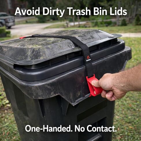 Trash Can Lock for Animals Raccoon Proof Garbage Can Lock, Keeps Raccoons & Animals Out of Trash Bins, Heavy Duty Outdoor Lid Lock System in Saudi Arabia